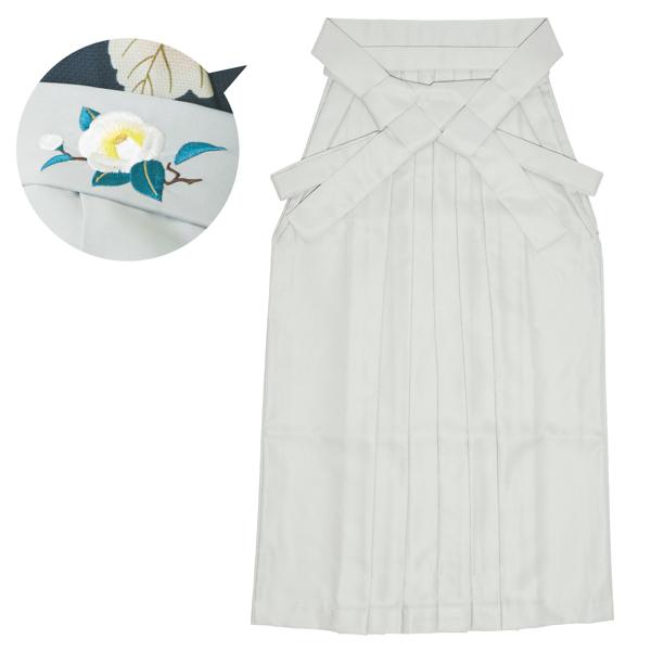 卒業式 袴 レディース 単品 「アイスグレー 椿の刺繍」 卒業式 袴 レディース 行燈袴 SS/2S・S・M・L・LL/2Lサイズ 女の子袴 女性用袴単品 コスプレ 【メール便不可】ss2506hkm10 卒業式 袴 レディース 単品 「アイスグレー 椿の刺繍」 卒業式 袴