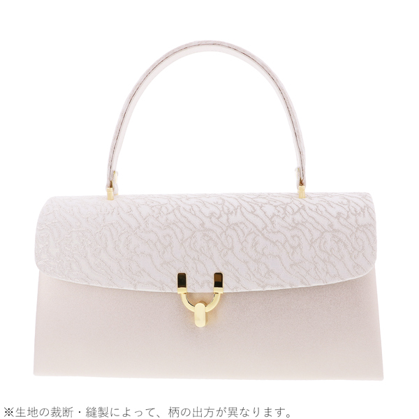 【Prices down】礼装 草履 バッグ セット レディース 礼装用草履バッグセット 「Robe Decolletee ローブデコルテ B型 マーブル×梨地 シルバー」 草履LLサイズ ＜H＞＜T＞_1
