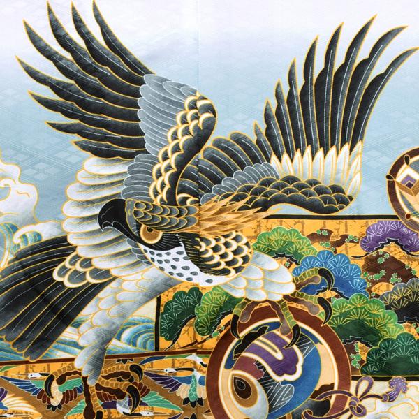 黒い鷲の着物 七五三　男の子　5歳 黒い鷲の着物 七五三 男の子 5歳 七五三 着物 男の子 5歳 七五三