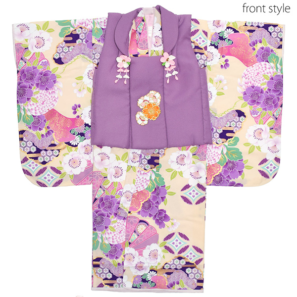 七五三 着物 3歳 ブランド被布セット ぷちぷり 藤色 桜七宝紫 S3 女の子 被布コート 7点フルセットに刺繍半衿と足袋プレゼント12 1の通販はau Pay マーケット 京都きもの町