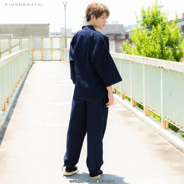 ✨希少✨Needles デニム作務衣 ジャケット メンズ モダンな和スタイル 2 ✨希少✨Needles デニム作務衣 ジャケット メンズ モダンな和