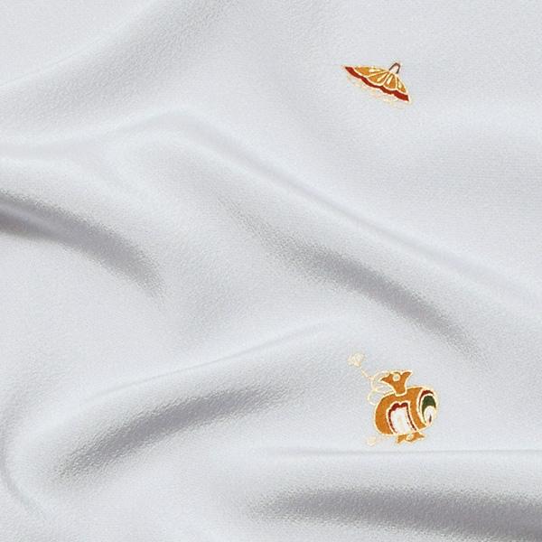 小紋 刺繍 紋意匠 飛び柄 藍白色 正絹 反物 小紋 刺繍 紋意匠 飛び柄 藍白色 正絹 反物 【公式通販】