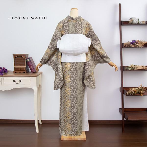二尺袖 着物単品 「縞更紗 利休」 KIMONOMACHIオリジナル お仕立て上がり レディース 洗える着物 二尺袖 着物 袴 卒業式 謝恩会 通常丈 長着 カジュアル着物 【メール便不可】ss2506kmn10_7