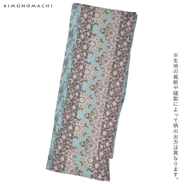 二尺袖 着物単品 「縞更紗 水色」 KIMONOMACHIオリジナル お仕立て上がり レディース 洗える着物 二尺袖 着物 袴 卒業式 謝恩会 通常丈 長着 カジュアル着物 【メール便不可】ss2506kck20_8