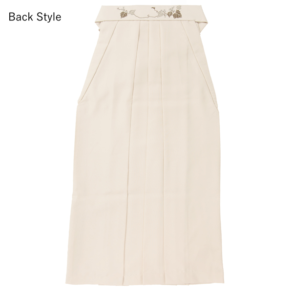 Prices down】卒業式 袴 レディース 単品 「オフホワイト 葡萄」 卒業