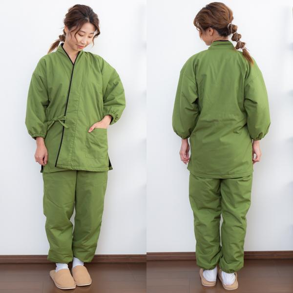 名入れ刺繍 あたたか冬用作務衣「黒 茶 青 赤 緑 鈍色 灰紫色」 全7色父の日 母の日 敬老の日 S/M/L/LL サイズ 冬用 作務衣 SAMUE さむえ 暖かい フリース 部屋着 ルームウェア【ラッピング無料】【送料無料】【メール便不可】_14