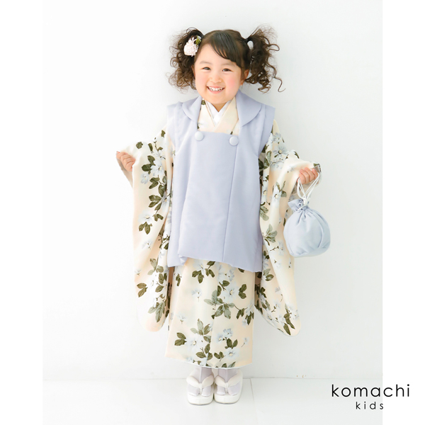 七五三 着物 3歳 女の子 753 着物 3歳 ブランド被布セット 「komachi
