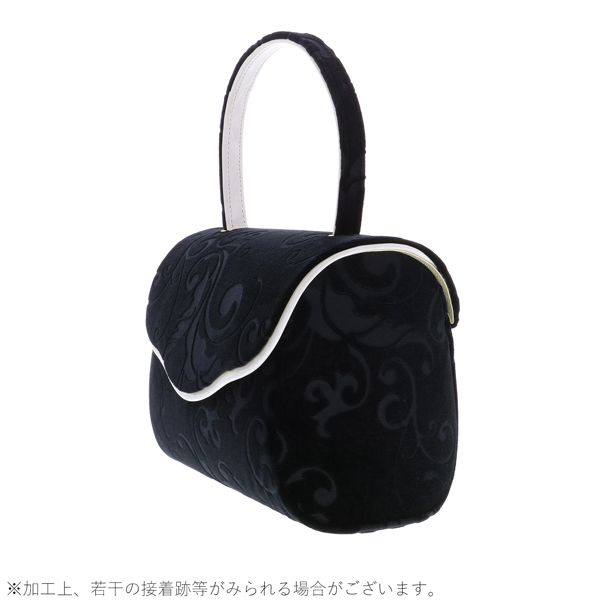【Prices down】成人式 草履バッグセット　振袖草履バッグセット「黒×ホワイト 唐草模様」Fサイズ 振袖草履バッグ 振袖バッグ 振袖草履 【メール便不可】＜H＞zb25%OFF★_2