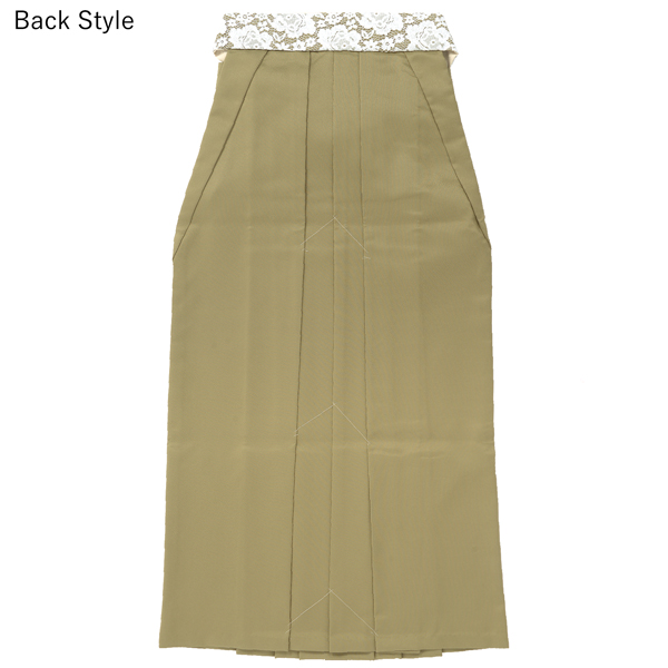 卒業式 袴 レディース レース袴 単品  「ライトオリーブ アイボリー」 レディース 行燈袴 M・L・LL/2Lサイズ 女性用袴単品 【メール便不可】ss2512hkm10 卒業式 袴 レディース レース袴 単品 「ライトオリーブ アイボリー
