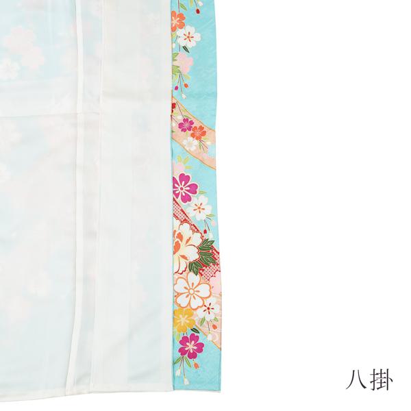 【新古品】お仕立て上がり 振袖単品 「水色 束ね熨斗に枝垂桜 牡丹」 振袖 振り袖 成人式 結婚式 結納 パーティー 【メール便不可】ss2512fml10 新古品】お仕立て上がり 振袖単品 「水色 束ね熨斗に枝垂桜 牡丹