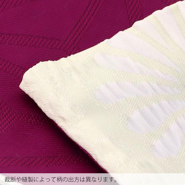 半幅帯 リバーシブル 浴衣の帯「菊 ふくれ織 白」 膨れ織り 半巾帯 リバーシブル レディース 女性用 浴衣や夏着物に 半幅帯単品 半幅帯 小袋帯 浴衣 帯 【メール便不可】＜H＞_2