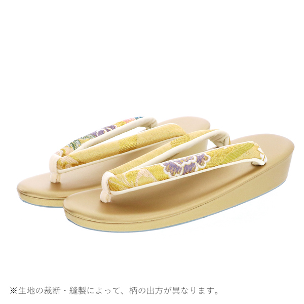 礼装 草履 バッグ セット レディース 礼装用草履バッグセット 「白×ゴールド 鏡裏」 Lサイズ 礼装草履バッグ 礼装バッグ 礼装草履 【メール便不可】_6
