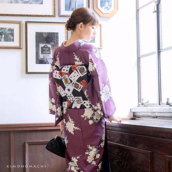 KIMONOMACHI] オリジナル 洗える着物 単品 袷着物 S/M/L/LL 小紋