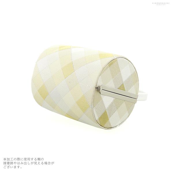 七五三 草履バッグセット 7歳向け ブランド kamishibai 「ホワイトゴールド ハーリキンチェック」 女の子 女児用 四つ身着物に 7才 7歳向け 七五三草履 ぞうり バッグ 日本製 【メール便不可】_3