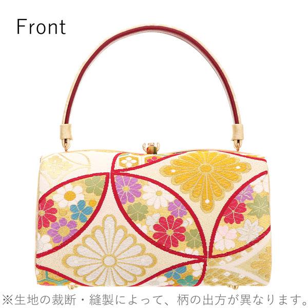 振袖草履バッグセット 「ゴールド 花七宝」 Fサイズ(M〜Lサイズ相当) 振袖草履バッグ 振袖バッグ 振袖草履 成人式【メール便不可】_1