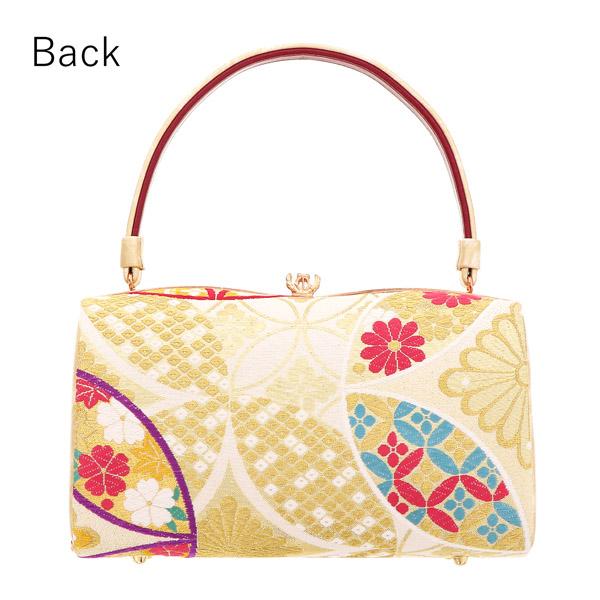 振袖草履バッグセット 「ゴールド 花七宝」 Fサイズ(M〜Lサイズ相当) 振袖草履バッグ 振袖バッグ 振袖草履 成人式【メール便不可】_2