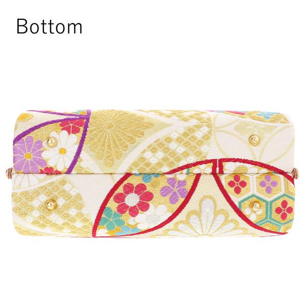 振袖草履バッグセット 「ゴールド 花七宝」 Fサイズ(M〜Lサイズ相当) 振袖草履バッグ 振袖バッグ 振袖草履 成人式【メール便不可】_4