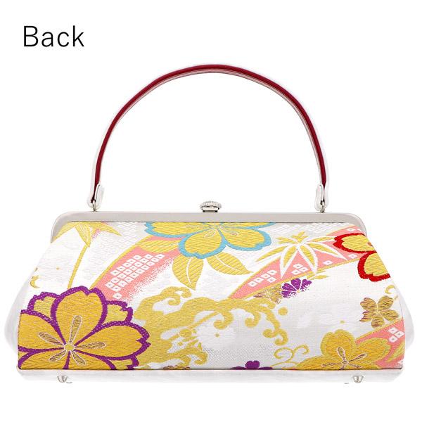 振袖草履バッグセット 「シルバー 桜」 Fサイズ(M〜Lサイズ相当) 振袖草履バッグ 振袖バッグ 振袖草履 成人式【メール便不可】_2