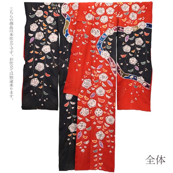 振袖絹100パーセントno519・お仕立て上がりです。表地215,000です、 振袖 未仕立てです。 振袖絹100パーセントno519・お仕立て上がり