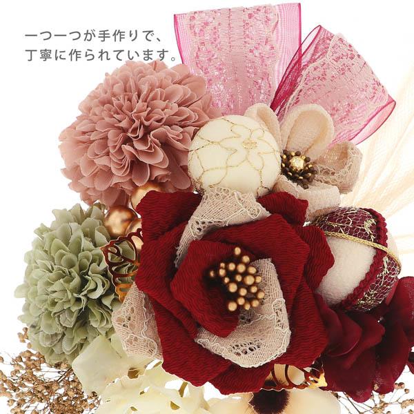 髪飾り 成人式 つまみ髪飾り Uピン 16点セット フラワーポット