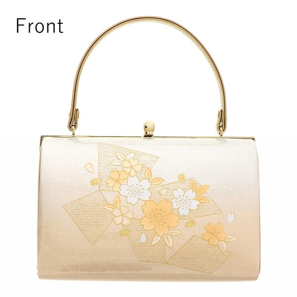 礼装 草履 バッグ セット レディース 礼装用草履バッグセット「シルバー×ゴールド 色紙に桜」Fサイズ(M〜Lサイズ相当) 礼装草履バッグ 礼装バッグ 礼装草履＜T＞【メール便不可】_1