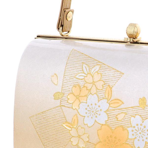 礼装 草履 バッグ セット レディース 礼装用草履バッグセット「シルバー×ゴールド 色紙に桜」Fサイズ(M〜Lサイズ相当) 礼装草履バッグ 礼装バッグ 礼装草履＜T＞【メール便不可】_4