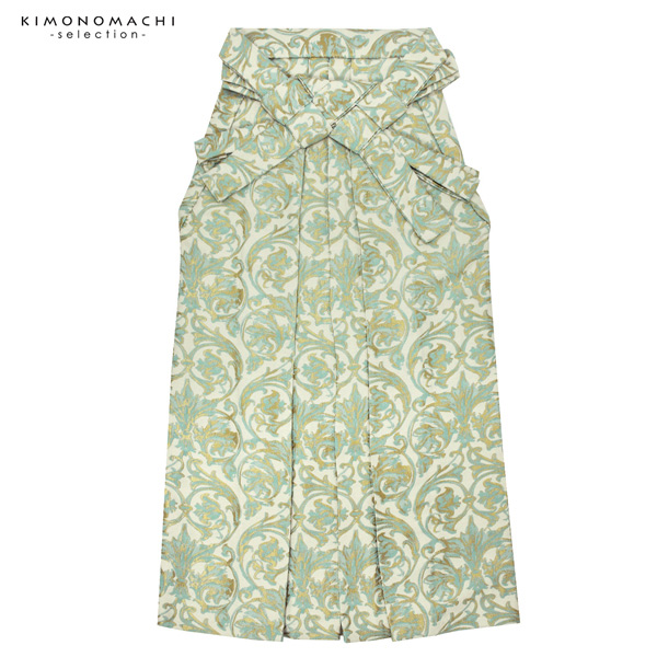 【取り寄せ商品】袴 ジャガード織 単品「パルメット アクアブルー」卒業式 袴 レディース 行燈袴 Lサイズ 日本製 女性用袴単品＜U＞【メール便不可】 取り寄せ商品】袴 ジャガード織 単品「パルメット アクアブルー」卒業