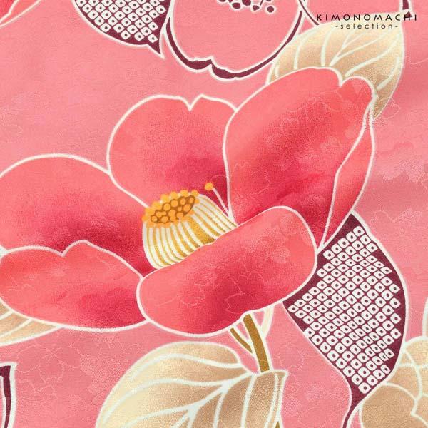 袴 セット 卒業式 女性 4点セット「二尺袖：ピンク地 椿＋袴：アイスグレー 椿の刺繍＋袴下帯：レッド 麻の葉＋襦袢」レディース 袴セット 二尺袖着物セット 着物 卒業 二尺袖 袴 卒業式 小学生 ジュニア 女の子 【メール便不可】 袴 セット 卒業式 女性 4点セット「二尺袖：ピンク地 椿＋袴：アイス