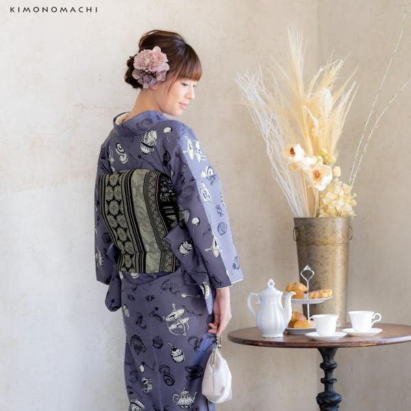 年末年始お出かけ用に】正絹縞紬単品 京袋帯 単品