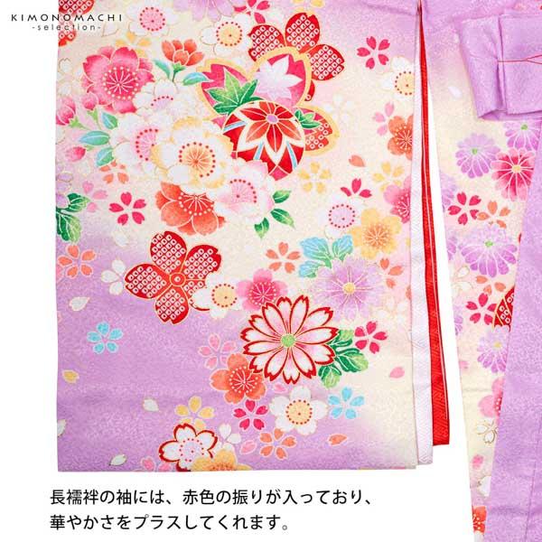 女の子のお宮参り産着 祝い着「パープル 花紋に束ね熨斗、手鞠」一つ身 一ツ身 初着 お初着 御祝着 着物 熨斗目 のしめ 七五三 お宮詣り 祈願 お祈り 子供 キッズ 赤ちゃん ベビー【メール便不可】_9