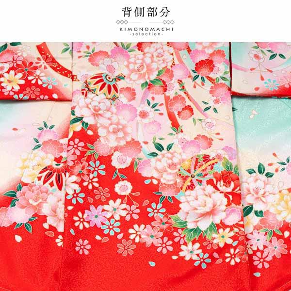 女の子のお宮参り産着 祝い着「ミント 鞠と花束」日本製 一つ身 一ツ身 初着 お初着 御祝着 着物 熨斗目 のしめ 七五三 お宮詣り 祈願 お祈り 子供 キッズ 赤ちゃん ベビー【メール便不可】_8