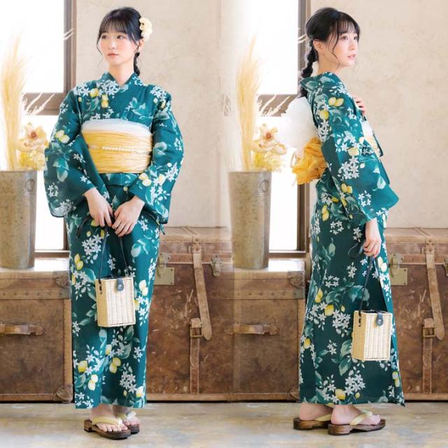 浴衣セット レディース 大人可愛い 浴衣3点セット（浴衣＋しわ