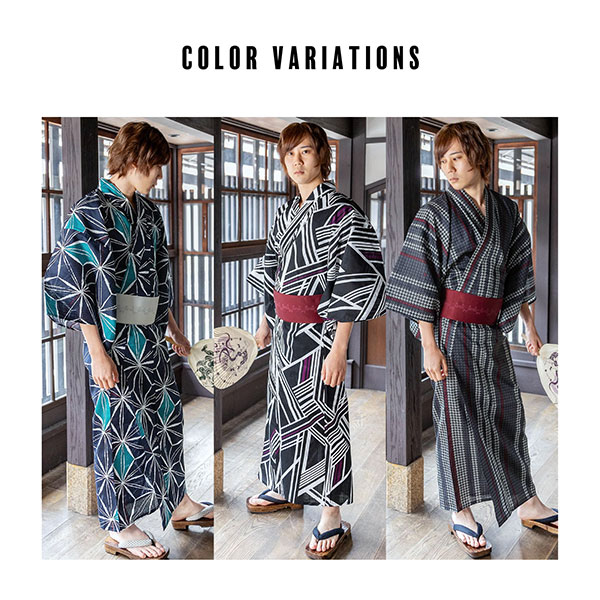 新品 紳士物 浴衣反物 5 麻混スラブ浴衣反物 知多木綿 未仕立て 黒の抜染雪花絞り : せみ