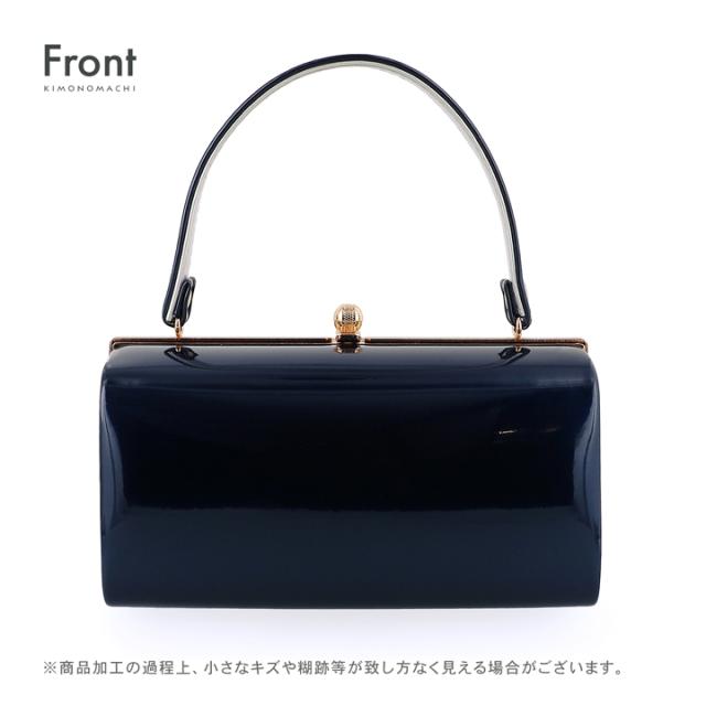 振袖 草履 バッグ 成人式「深藍×銀」Fサイズ レディース 振袖用草履バッグセット エナメル 無地 振袖 草履 バッグ【メール便不可】_1