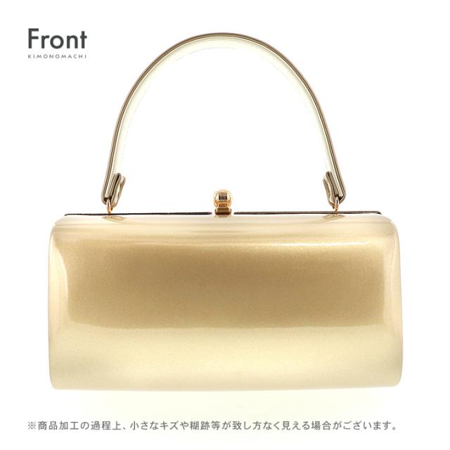 振袖 草履 バッグ 成人式「金×鳥の子色」Fサイズ レディース 振袖用草履バッグセット エナメル 無地 振袖 草履 バッグ【メール便不可】_1