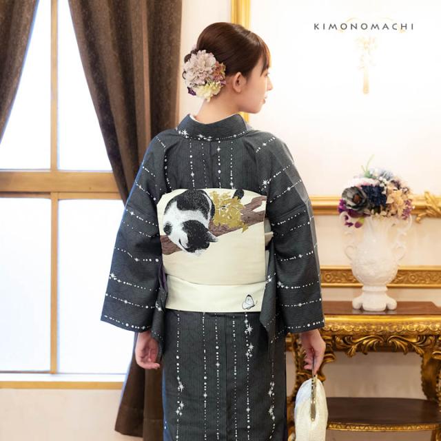 【2024-2025年新作】洗える着物 セット「袷着物＋京袋帯の2点セット 全8柄」着物 着物セット サイズS/M/L/LL KIMONOMACHI オリジナル 【メール便不可】ss2512kck10_16