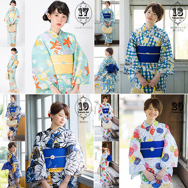 送料無料】柄が選べるレディース浴衣3点セット KIMONOMACHIオリジナル