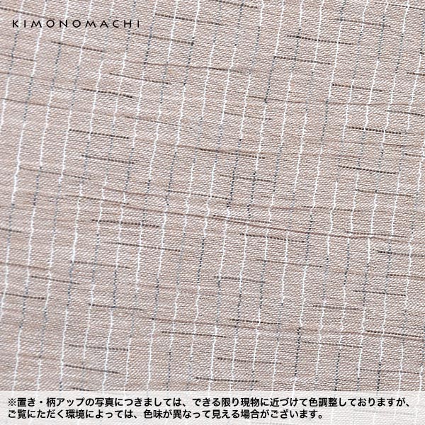 高級浴衣 男性浴衣単品「白ベージュ 破れ細格子」 S、M、L、LL メンズ浴衣 綿浴衣 花火大会、夏祭り、夏フェスにss2403men25_1