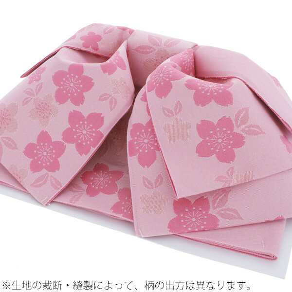作り帯 浴衣 ピンク 桜柄 揺らし 作り帯 浴衣 ピンク 桜柄 揺らし