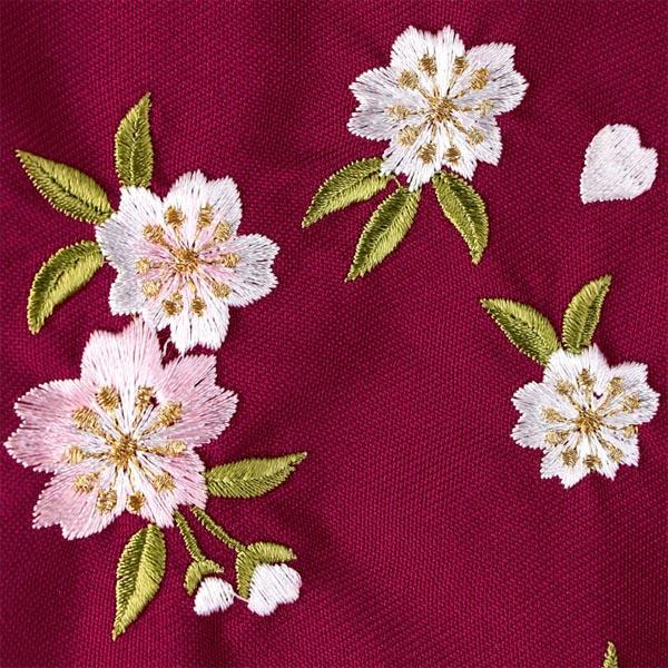 中古品】袴セット レディース 卒業式 「二尺袖：紺 藤に菊梅+袴