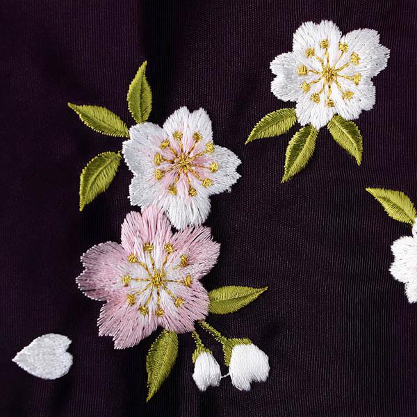 中古品】袴 単品「紫×ぼかし刺繍 S/M/L」卒業式 袴 レディース 行燈袴