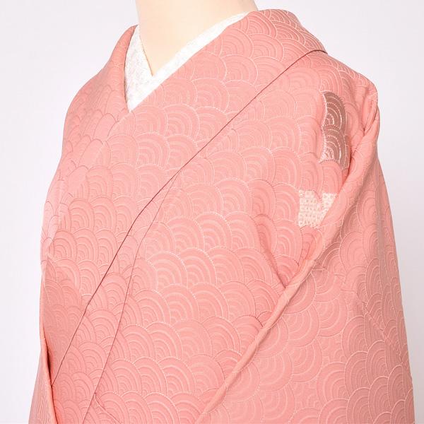 Prices down2】【中古品】仕立て上がり 付け下げ訪問着「ベビーピンク