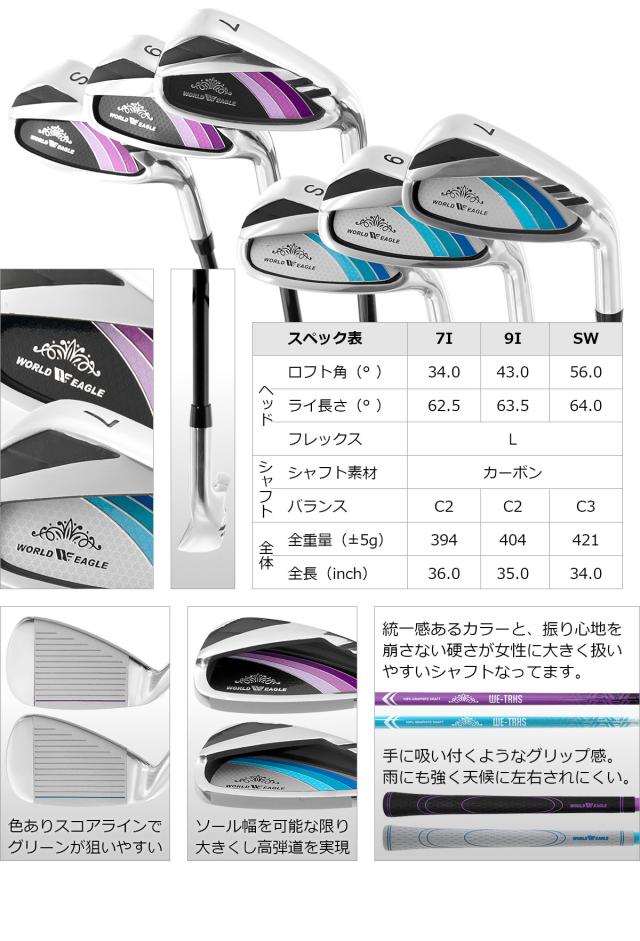 春のグリーンキャンペーン 初心者の方はこちらの女性用クラブセットを