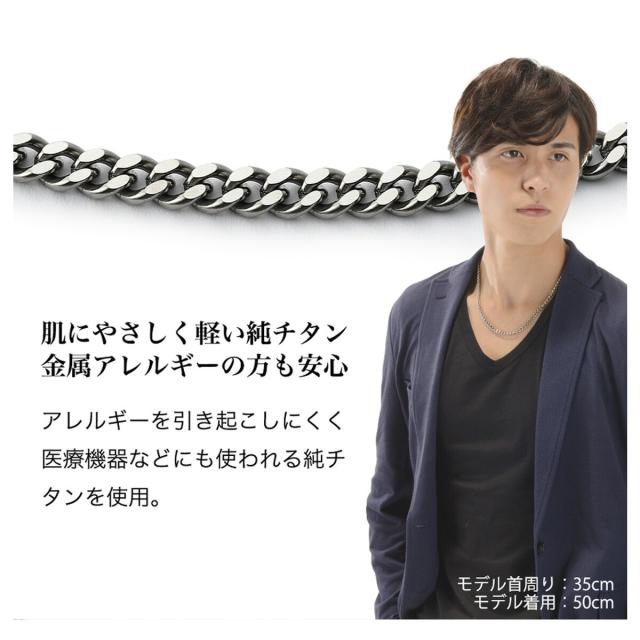 ファイテン チタンチェーンネックレス 50cm 【IR】_2