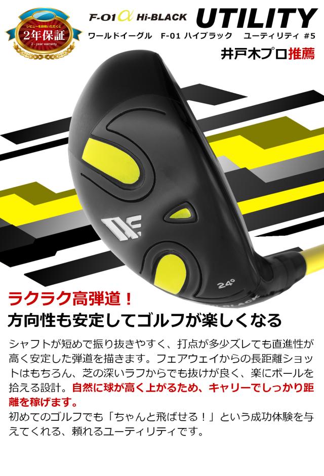 ワールドイーグル F-01 ハイブラック メンズ 13点 クラブセット WE F-01 Hi-BLACK F-01 スタンドバッグ付_9