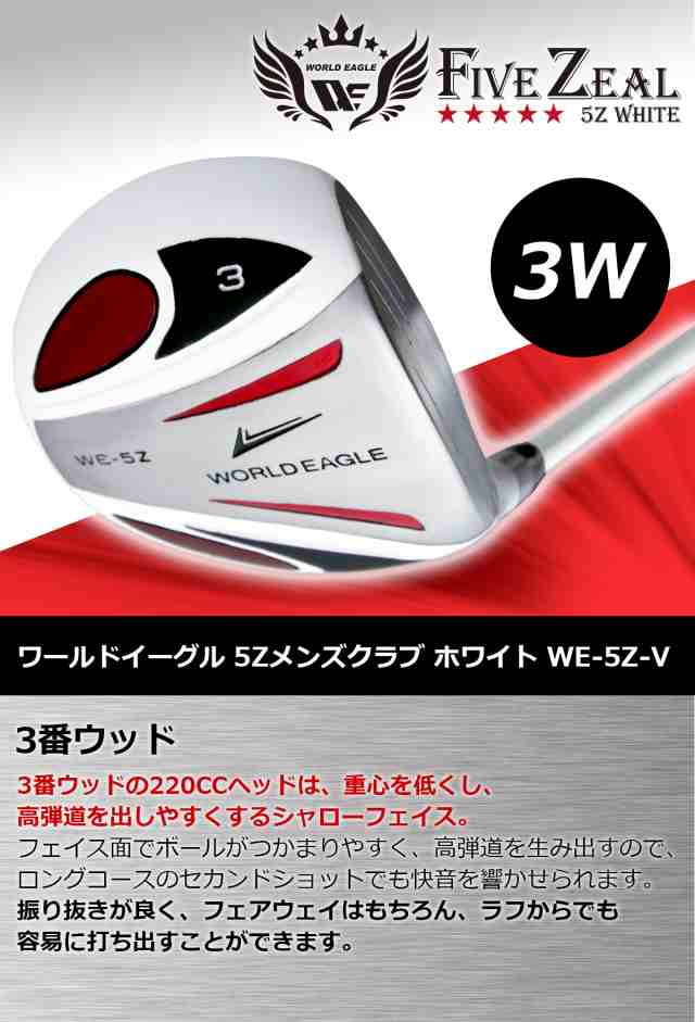 【美品】WORLD EAGLE ワールドイーグル WE-5Z メンズゴルフセット