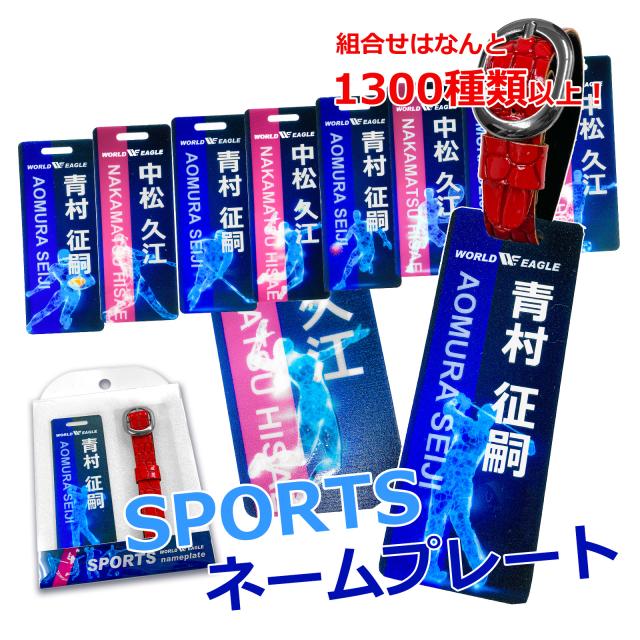 贈り物、コンペ賞品にも最適！ ワールドイーグル スポーツ ＵＶカラー１００ ネームプレート　WE-SPUV100R-VL