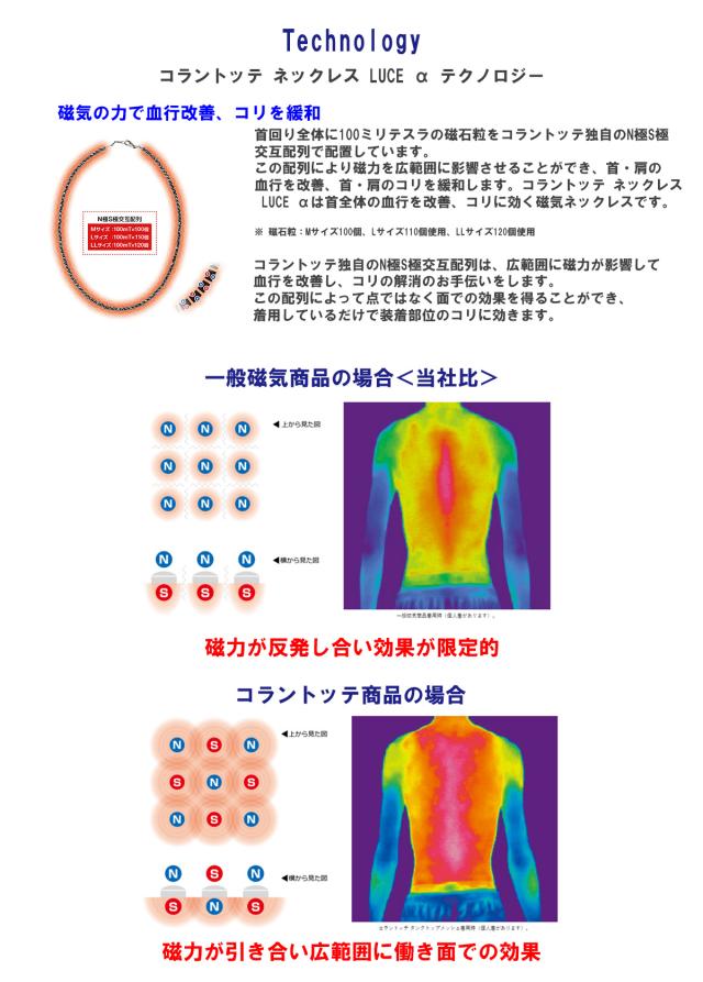 コラントッテ ネックレス LUCE α ネックレス ルーチェアルファ ブラック ABARH 【IR】_3