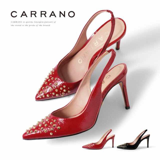 SALE CARRANO パンプス ハイヒール スタッズ レディースパンプス