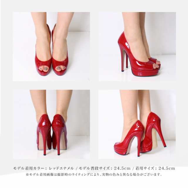 COMEX パンプス ピンヒール 14cm オープントゥ 厚底 コメックス